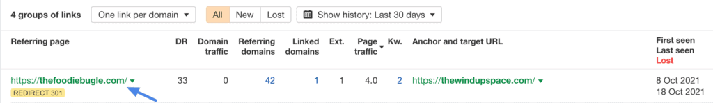 301 Redirect Backlinks