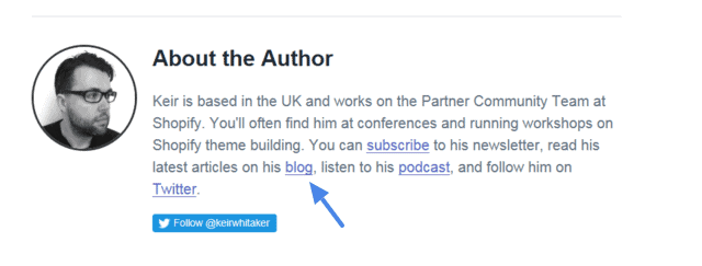 Author Box Backlinks